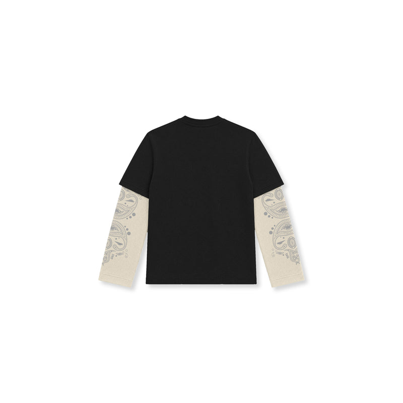 Pocket Paisley 2-Fer Waffle L/S Tee