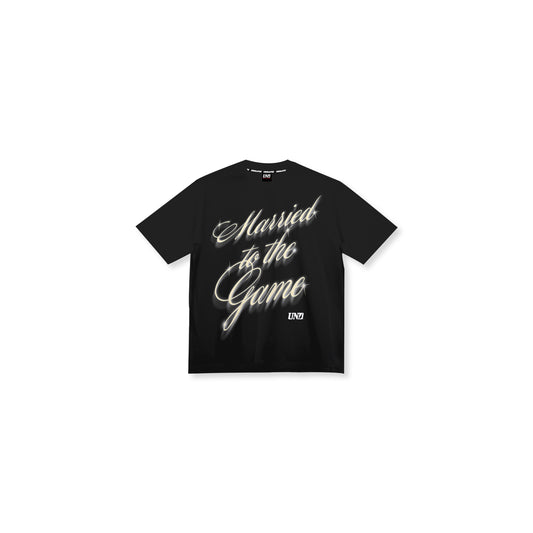 M2G Script Tee in Black