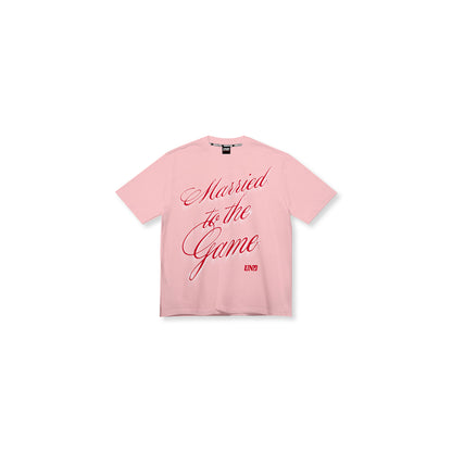 M2G Script Tee in Pink