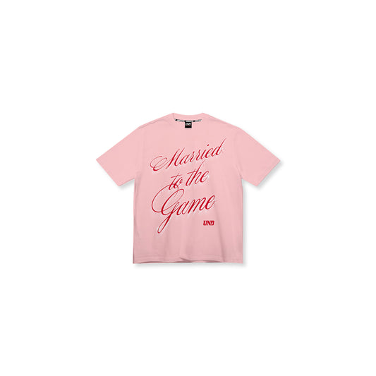 M2G Script Tee in Pink
