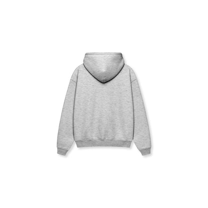 UND Logo Baguette Hoodie in Heather Grey