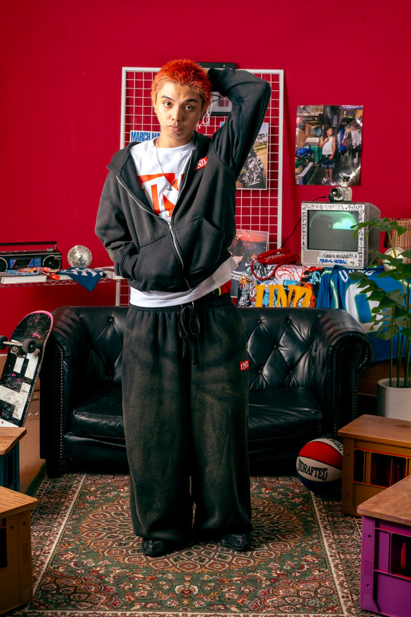 Bound Logo Washed Sweatpants Black