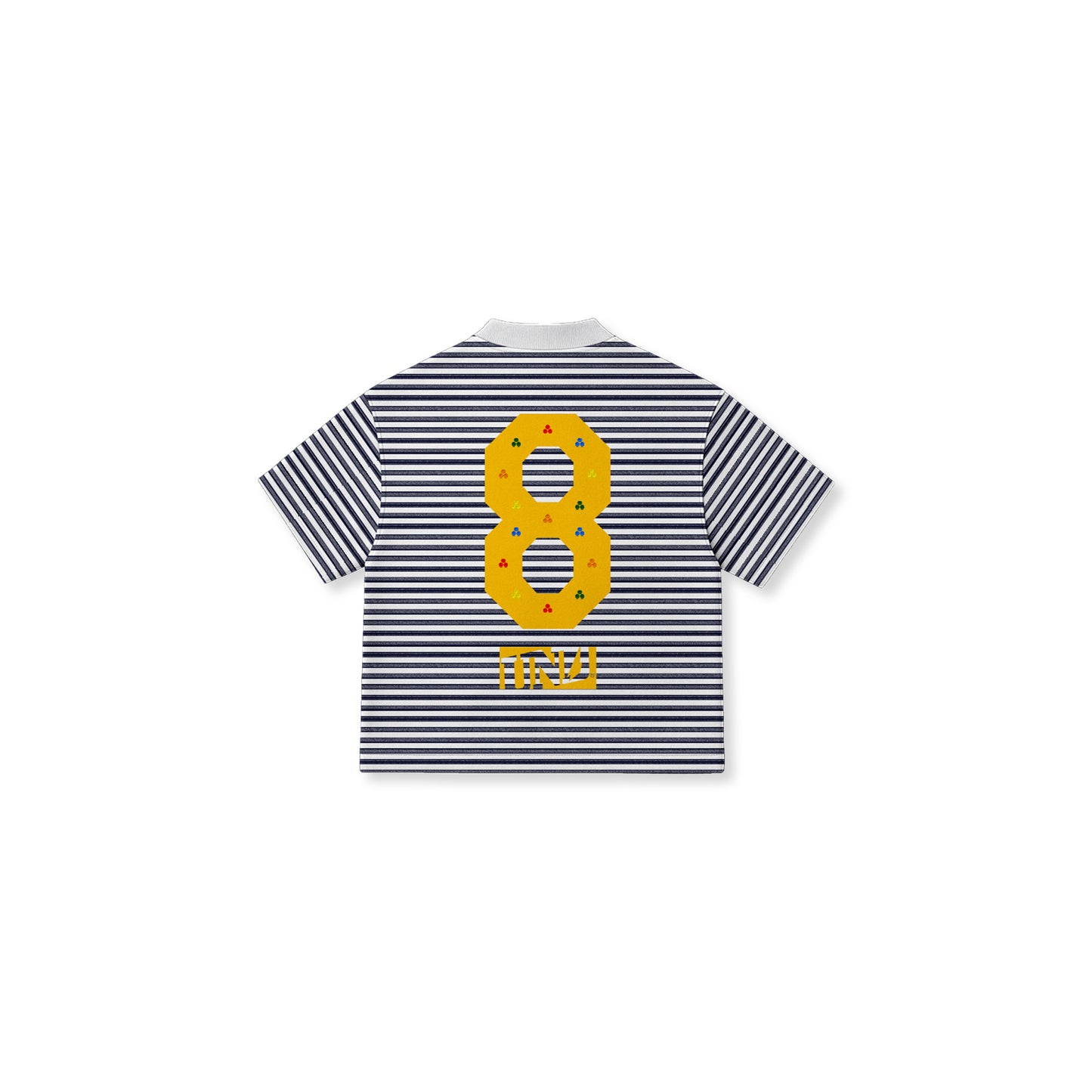 Year 8 Stripe Boxy Tee "CANDY"
