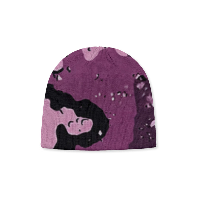 Yank Pink Camou Knit Beanie