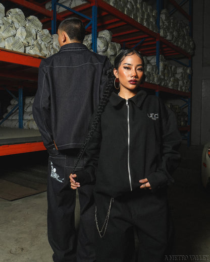 UND1600 Black Denim Jacket