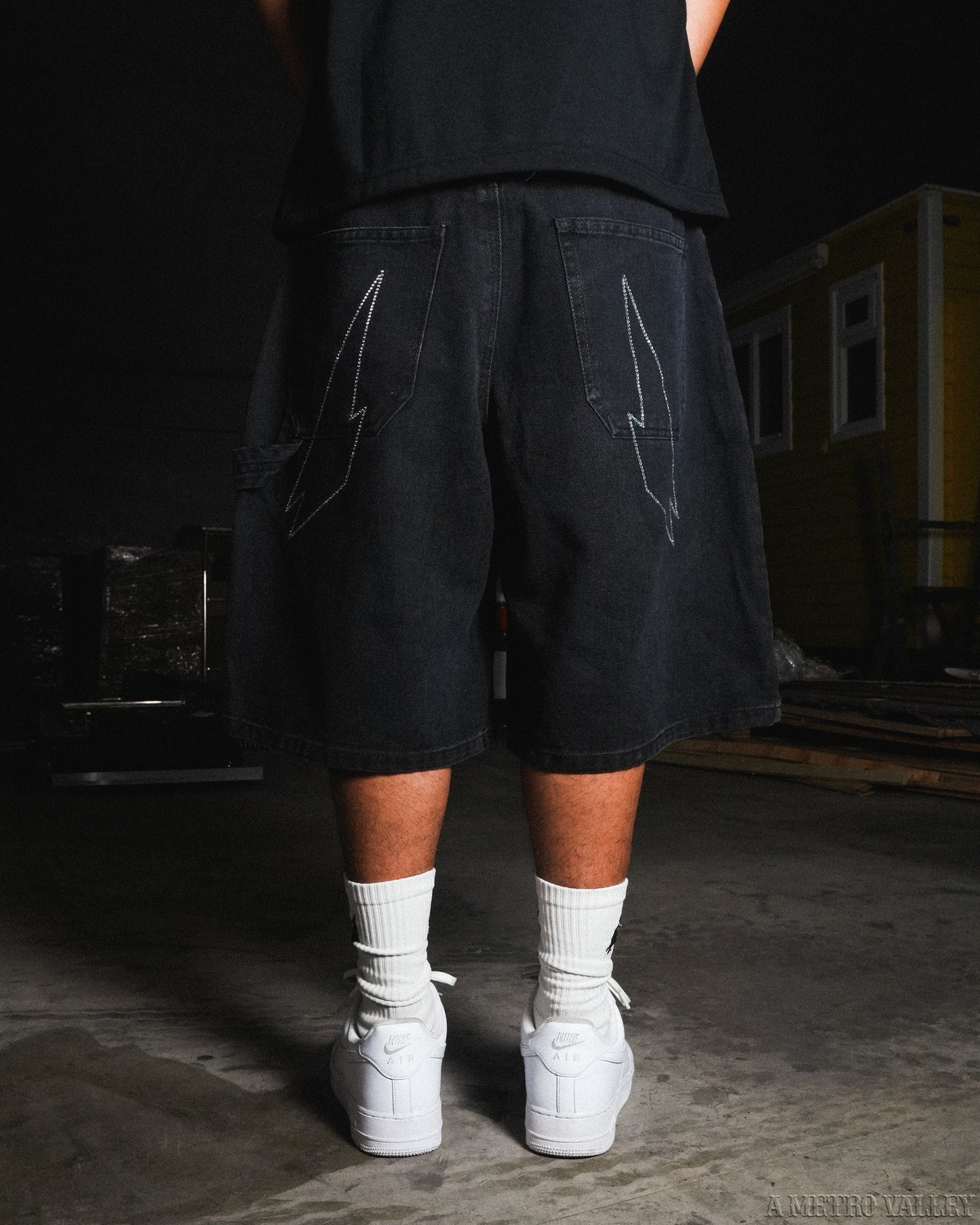 Volt Bling Denim Jorts