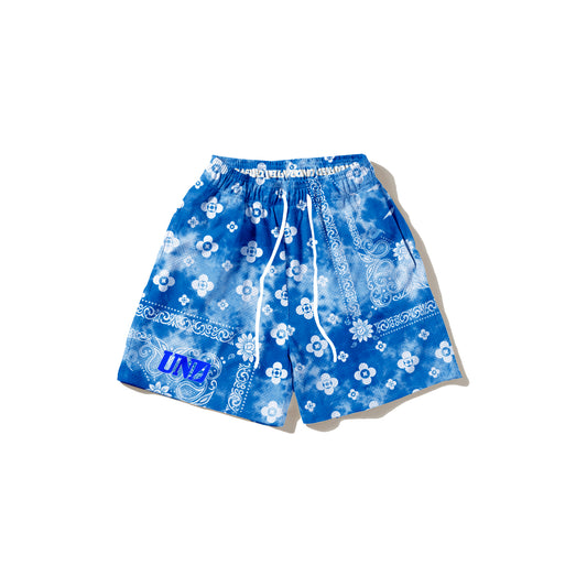 Vibes Dye Blue Mesh Shorts