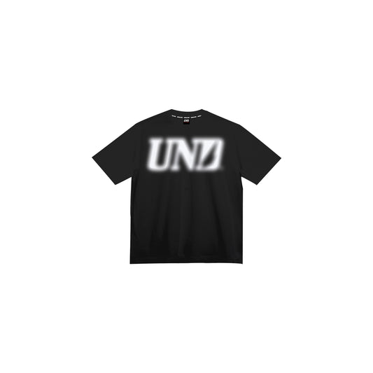 UND Logo Blur Tee in Black