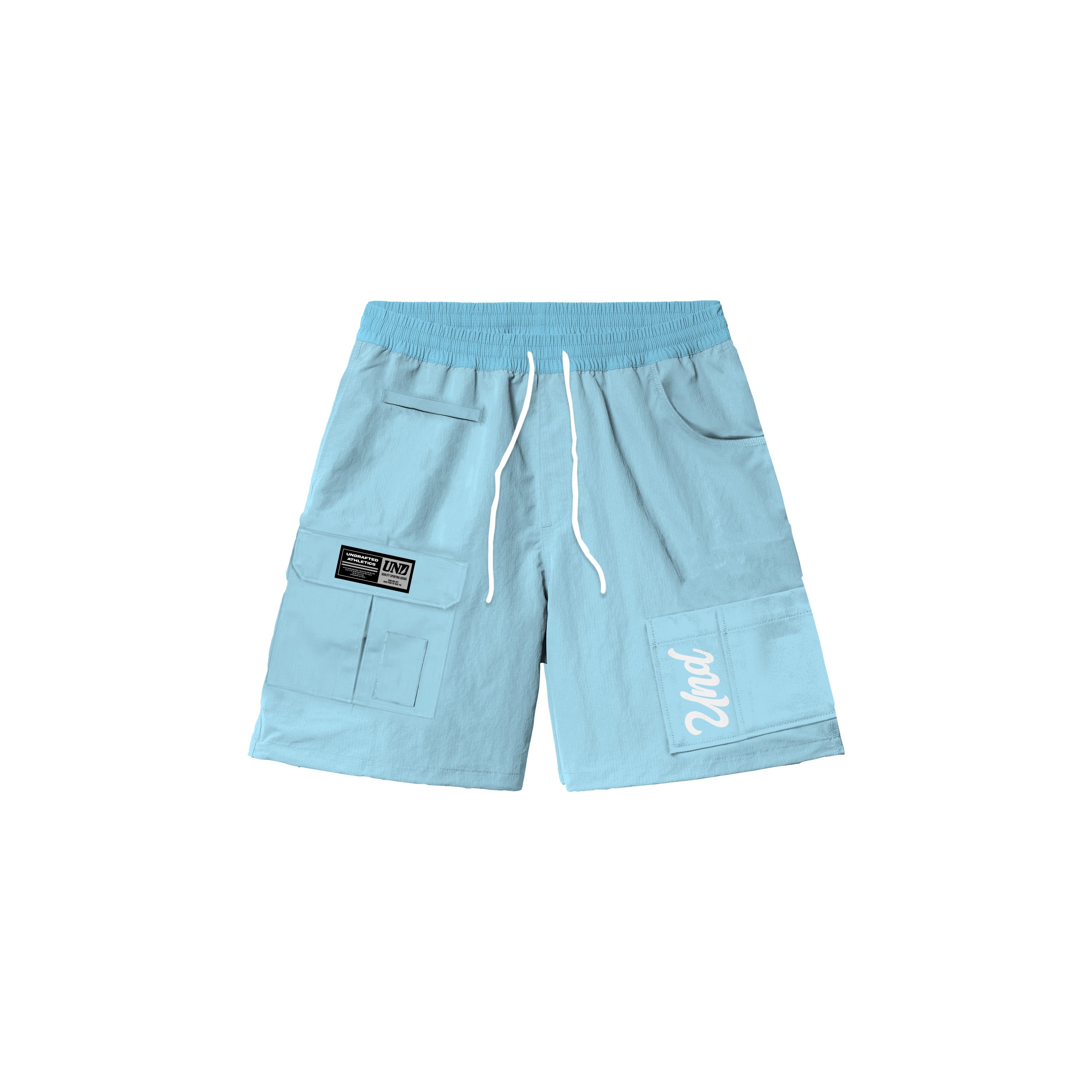 UND Heavyweight Cargo Shorts Baby Blue UNDRAFTED