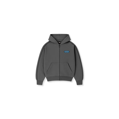 UND1600 Athletics Full-Zip Hoodie Charcoal