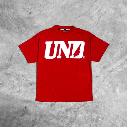 UND Logo Rose Tee in Red