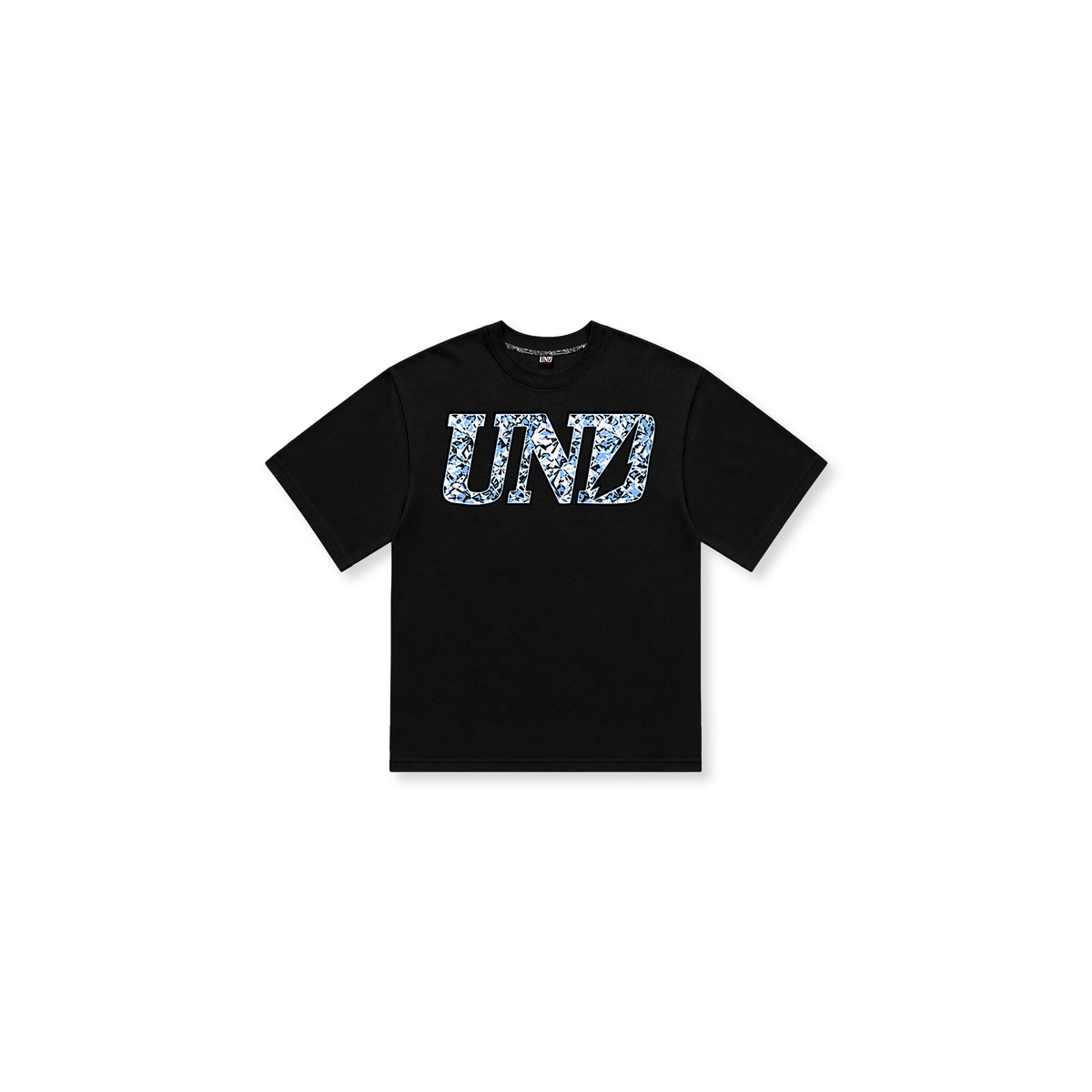 UND Logo Glisten Tee in Black