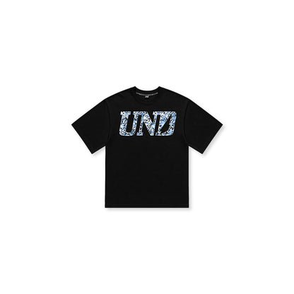 UND Logo Glisten Tee in Black