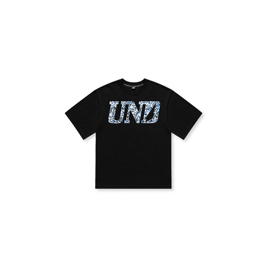 UND Logo Glisten Tee in Black