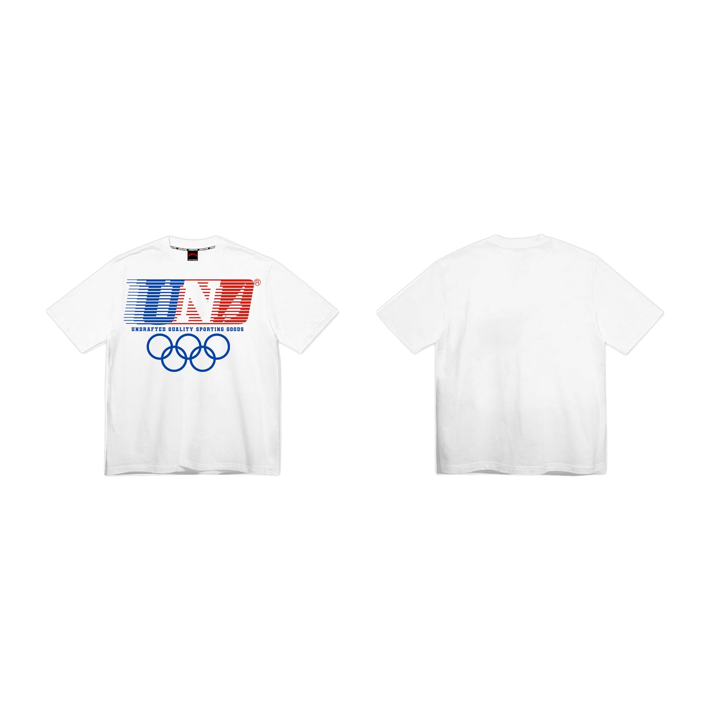 UND Olympic Rings Tee White