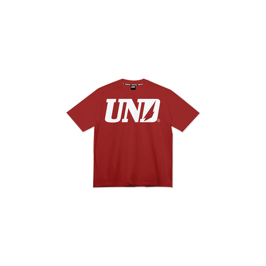 UND Logo Rose Tee in Red