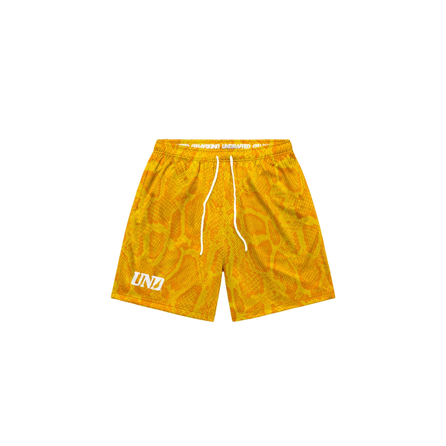 Snakeskin Baggy Mesh Shorts (Gold)