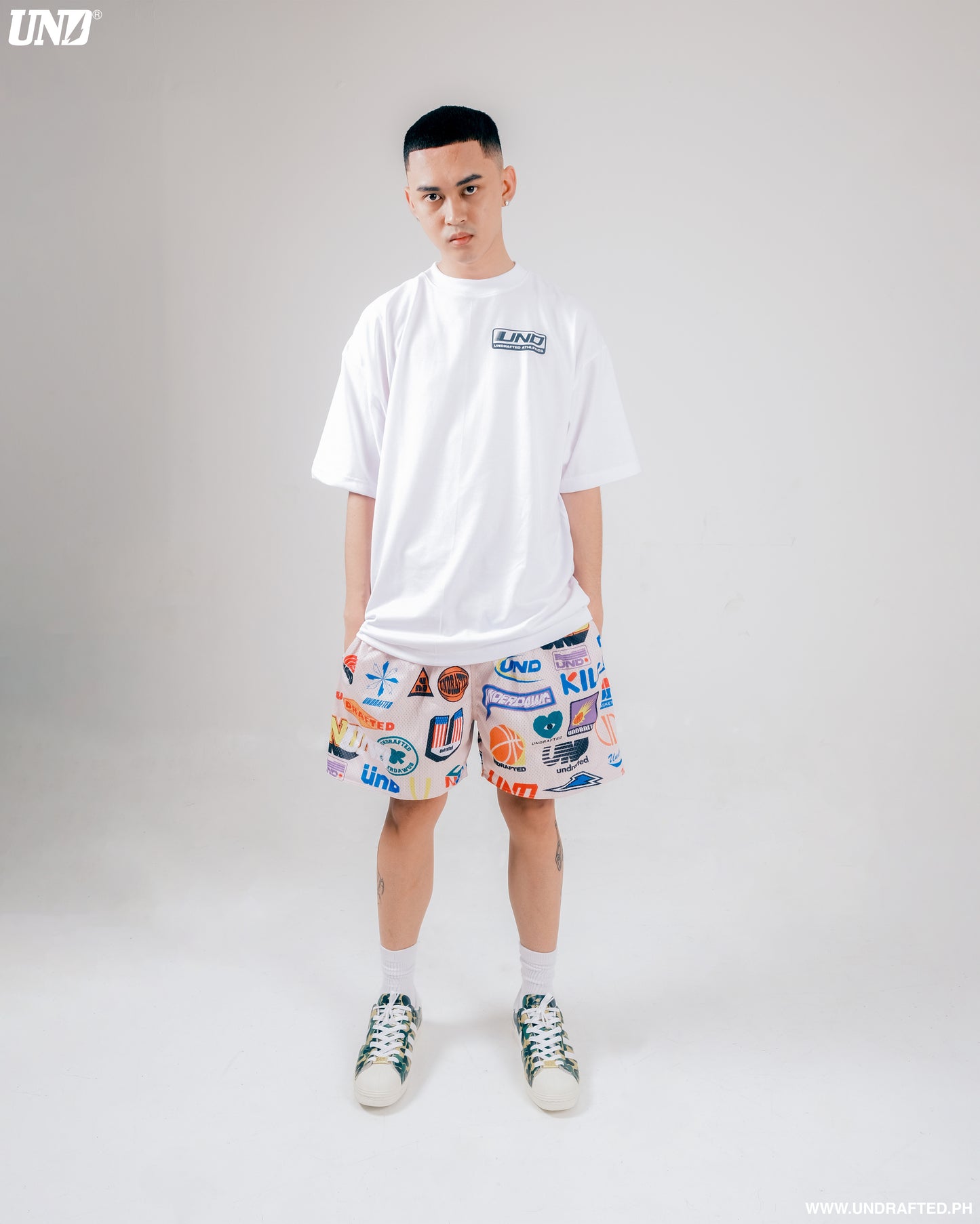 Logos Mesh Shorts