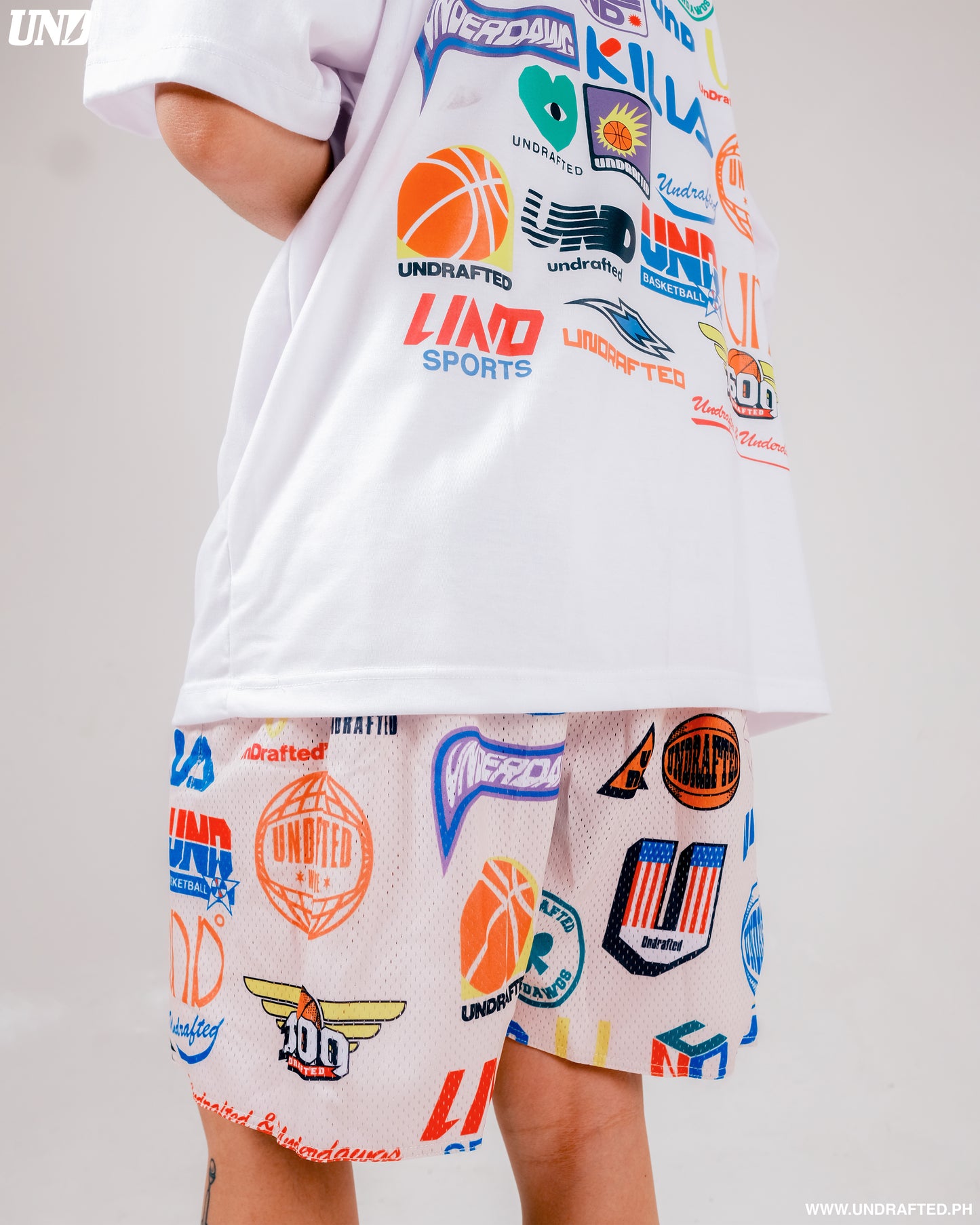 Logos Mesh Shorts