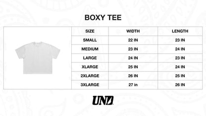 Year 8 Stripe Boxy Tee "CREAM"