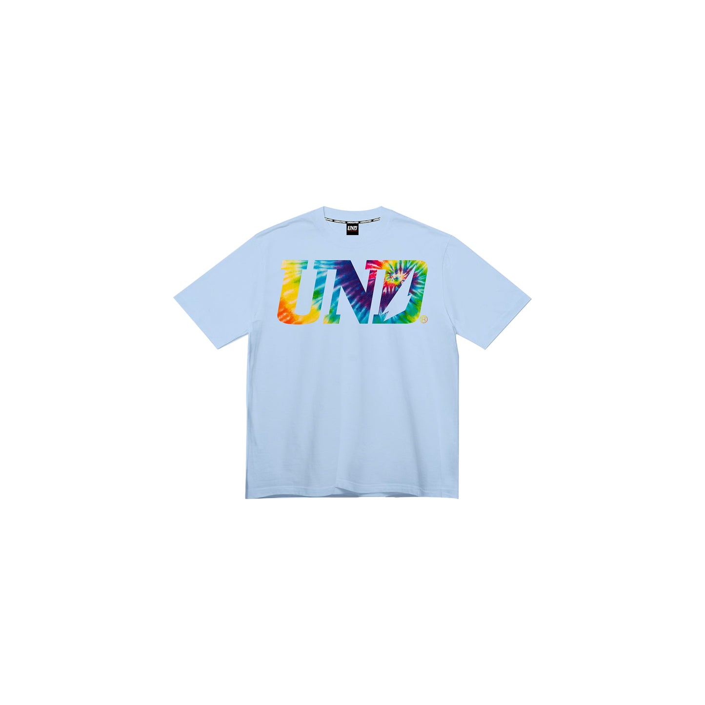 UND LOGO Tie Dye Tee in P. Blue