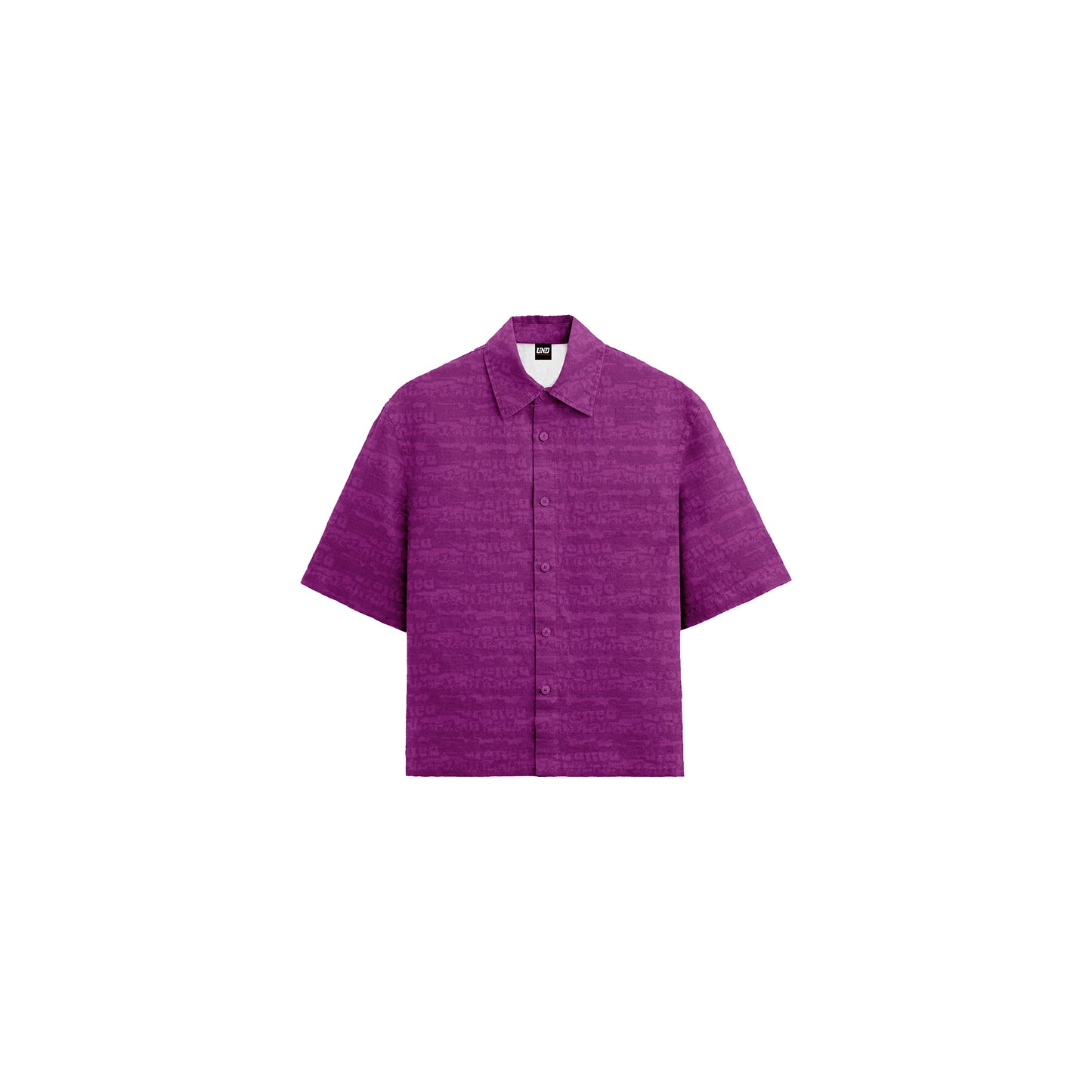 Writings Button Up Polo in Fuschia