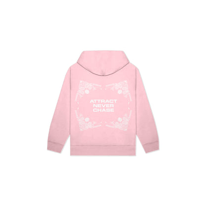 Paisley Zip-Up Hoodie Flamingo