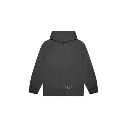 Paisley Zip-Up Hoodie Coal