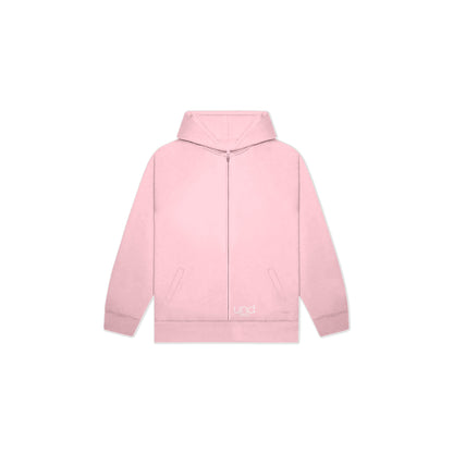 Paisley Zip-Up Hoodie Flamingo