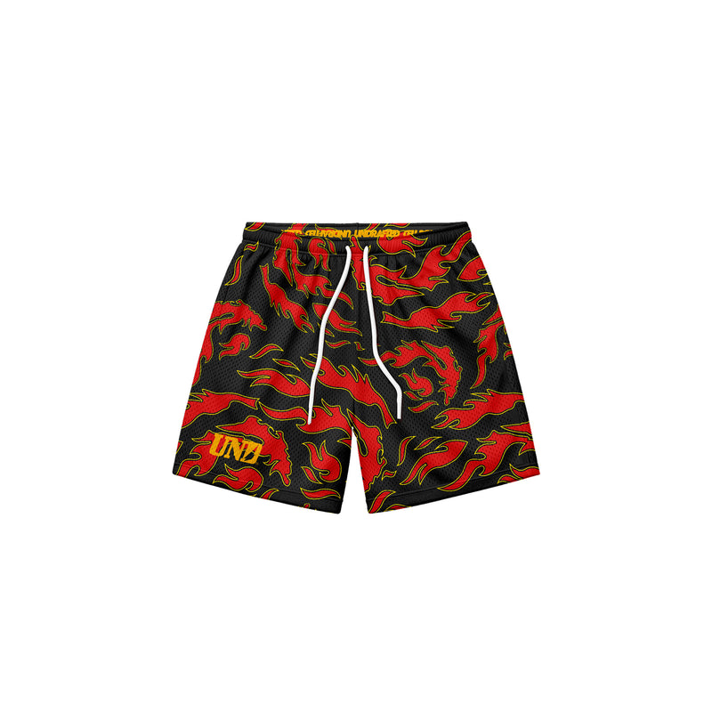 Rising Baggy Mesh Shorts in Black