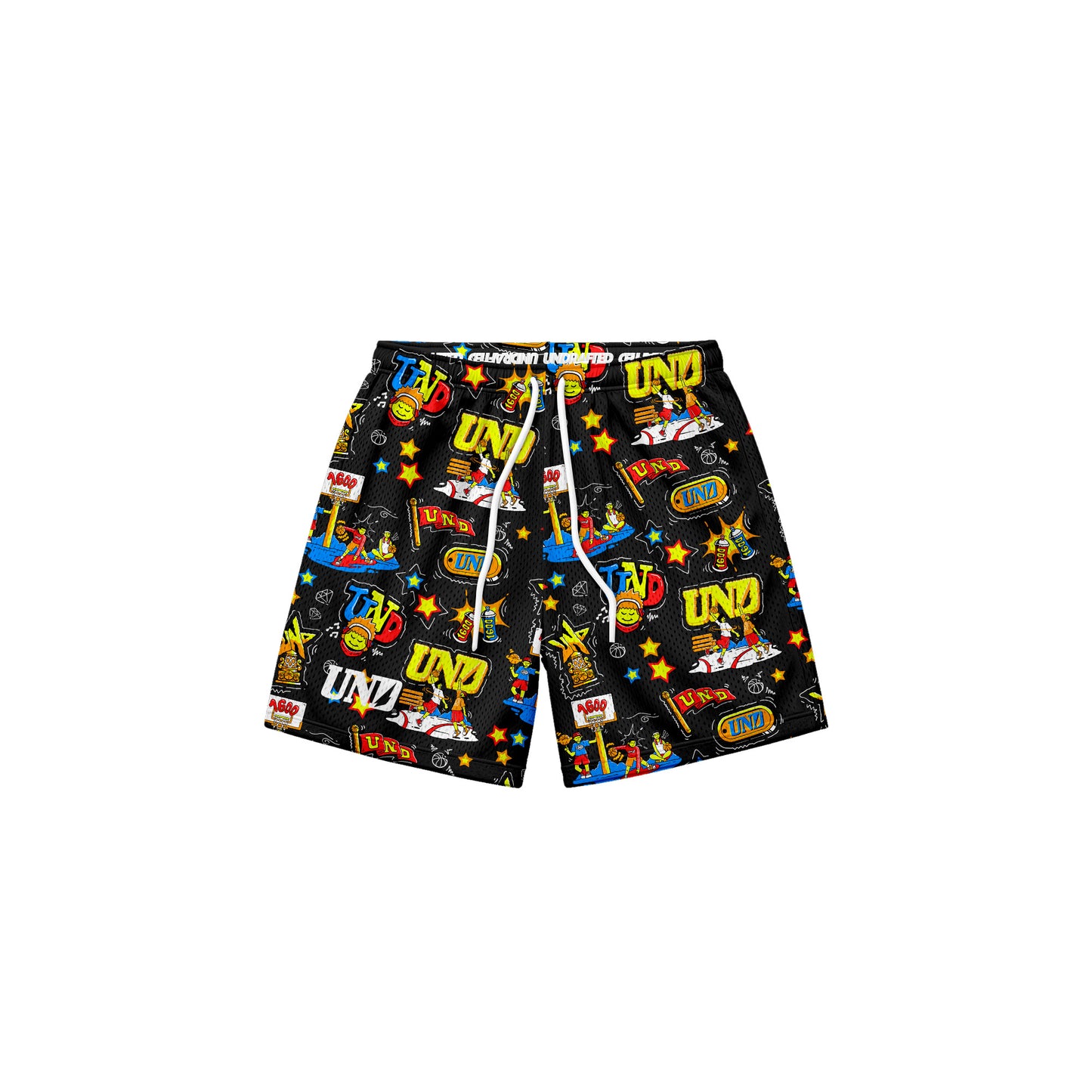 Champs Baggy Mesh Shorts in Black