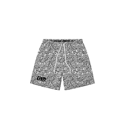 Smiley Mono Baggy Mesh Shorts