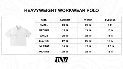 UND Heavyweight Work Polo Military Blue