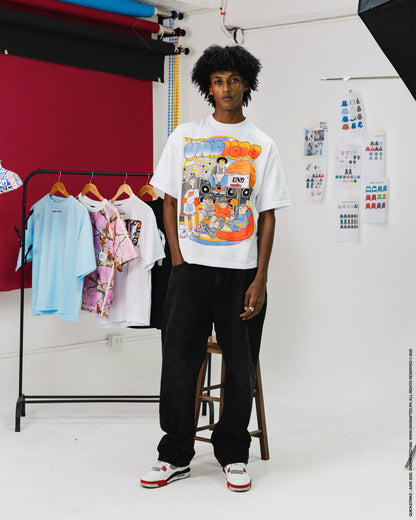 Roof Tee in White