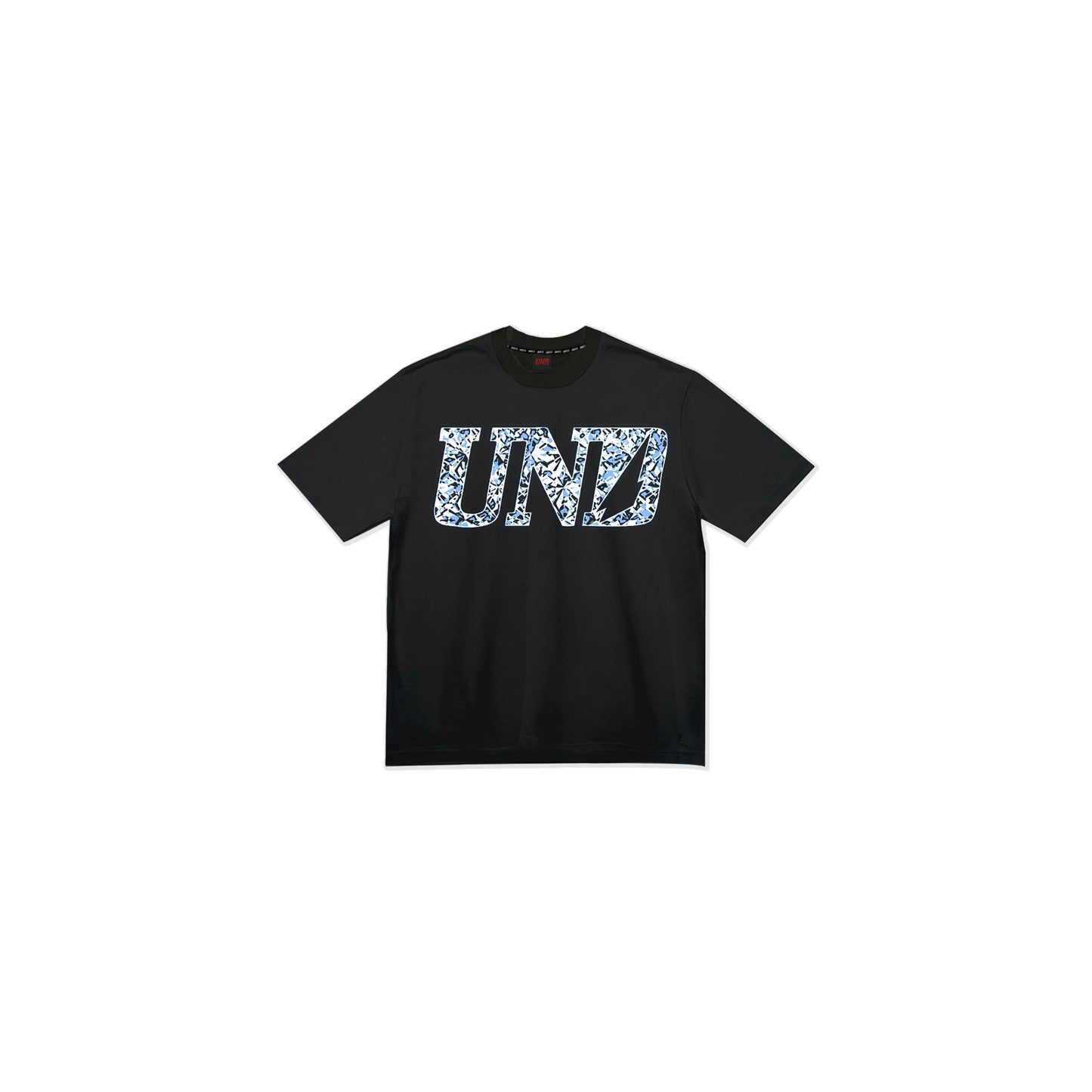 UND Logo Glisten Tee in Black